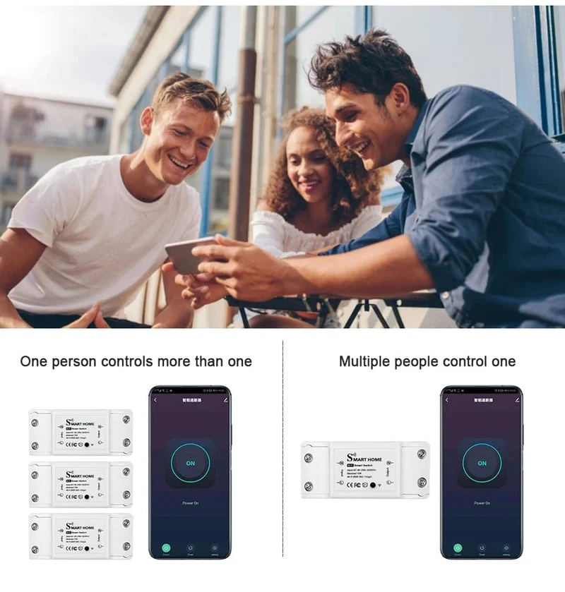 Neu DIY Smart Wireless Remote Schalter Buchse Smart Home Automation Fernbedienung Schalter Relais Smart Leben/Tuya mit Alexa Google