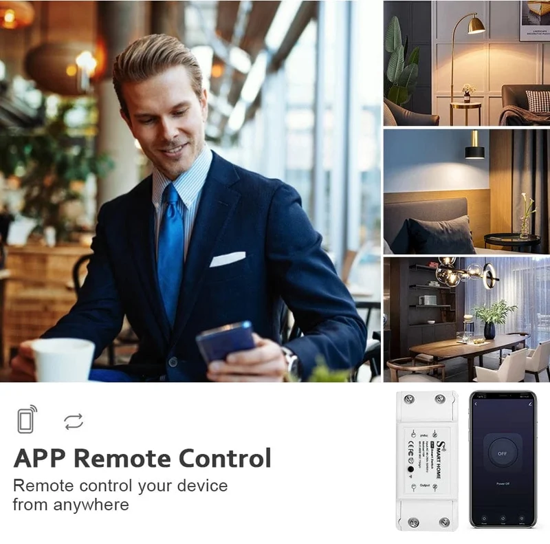Neu DIY Smart Wireless Remote Schalter Buchse Smart Home Automation Fernbedienung Schalter Relais Smart Leben/Tuya mit Alexa Google