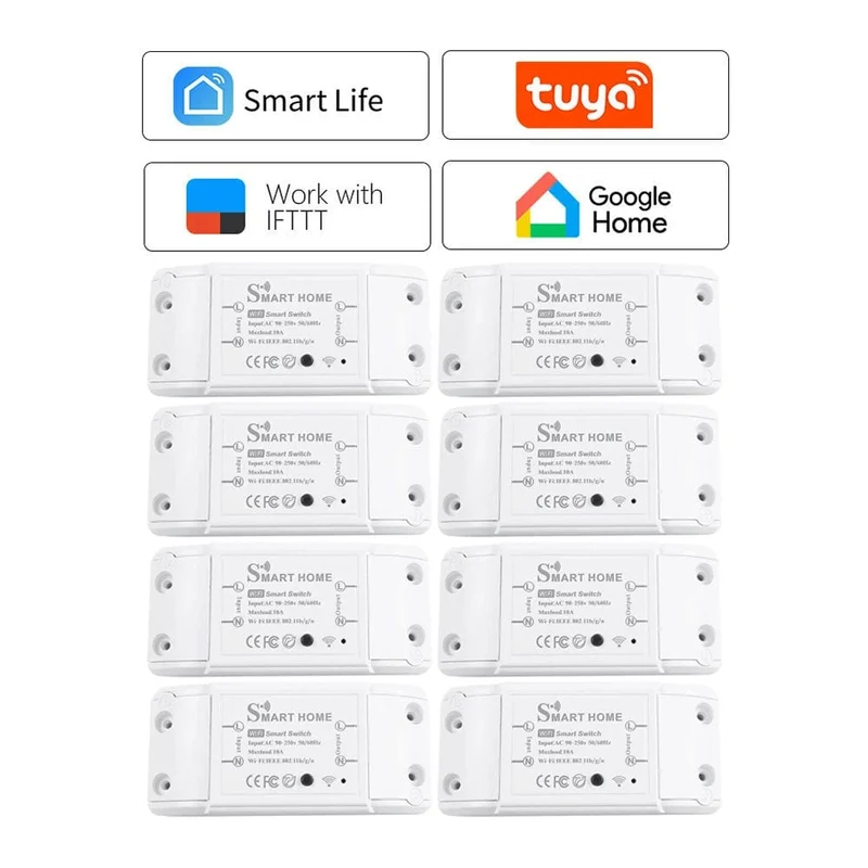 Neu DIY Smart Wireless Remote Schalter Buchse Smart Home Automation Fernbedienung Schalter Relais Smart Leben/Tuya mit Alexa Google