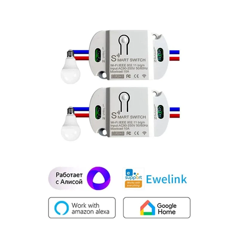 Neu DIY Smart Wireless Remote Schalter Buchse Smart Home Automation Fernbedienung Schalter Relais Smart Leben/Tuya mit Alexa Google