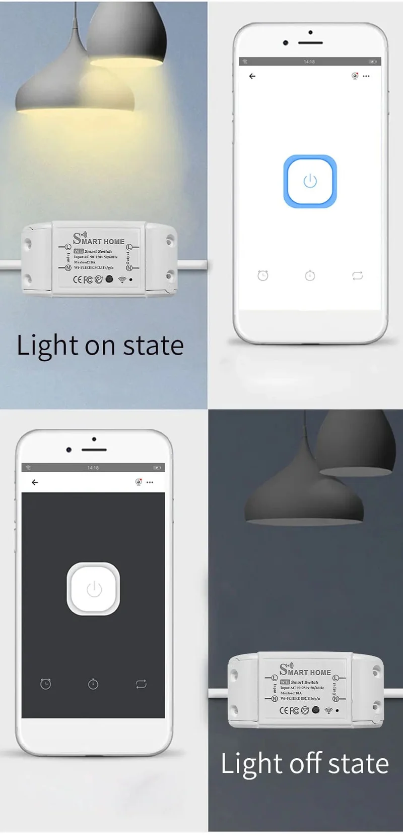 Neu DIY Smart Wireless Remote Schalter Buchse Smart Home Automation Fernbedienung Schalter Relais Smart Leben/Tuya mit Alexa Google