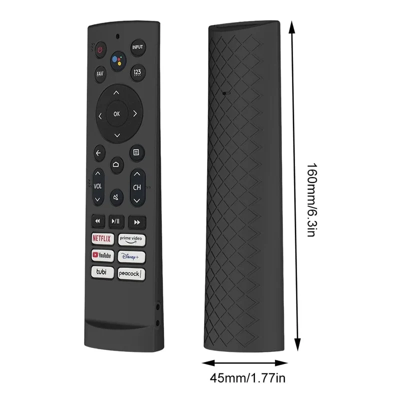 Silikonhülle für Hisense ERF3F80H ZDB1210320 Fernbedienung Smart TV Fernbedienungshülle Staubdichte Schutzhülle Ersatzhülle