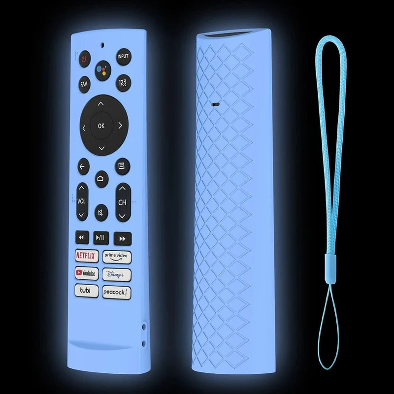 Silikonhülle für Hisense ERF3F80H ZDB1210320 Fernbedienung Smart TV Fernbedienungshülle Staubdichte Schutzhülle Ersatzhülle
