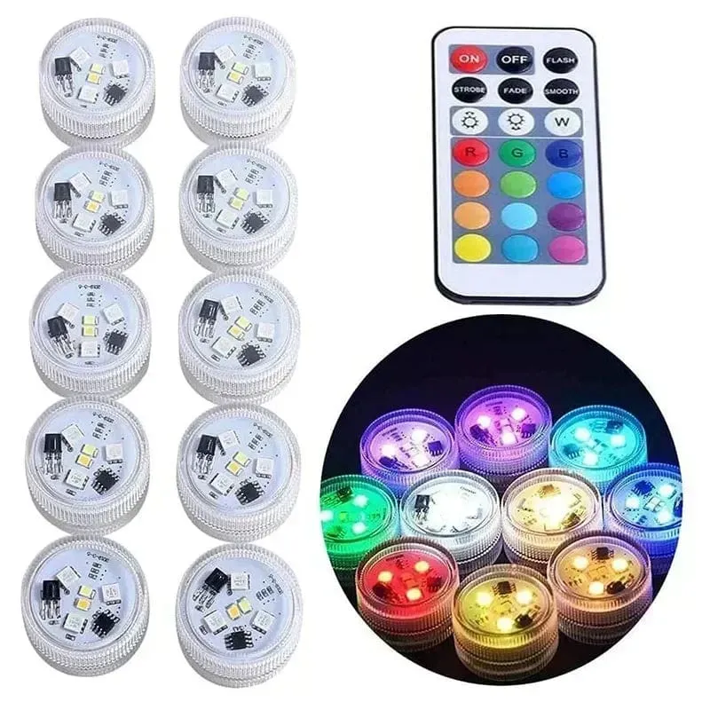 LED Auto Innenraum Umgebungslicht Fernbedienung Dekoration Auto Dach Fuß Atmosphäre Lampe Fahrrad Rücklicht Wireless Adhesive