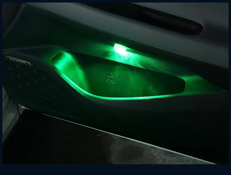 LED Auto Innenraum Umgebungslicht Fernbedienung Dekoration Auto Dach Fuß Atmosphäre Lampe Fahrrad Rücklicht Wireless Adhesive