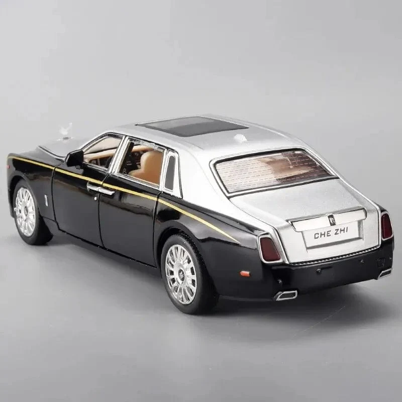 1:24 RR Phantom Modell Zinklegierung Pull Back Druckguss Spielzeugautos mit Ton und Licht für Kinder Jungen Mädchen Geschenk