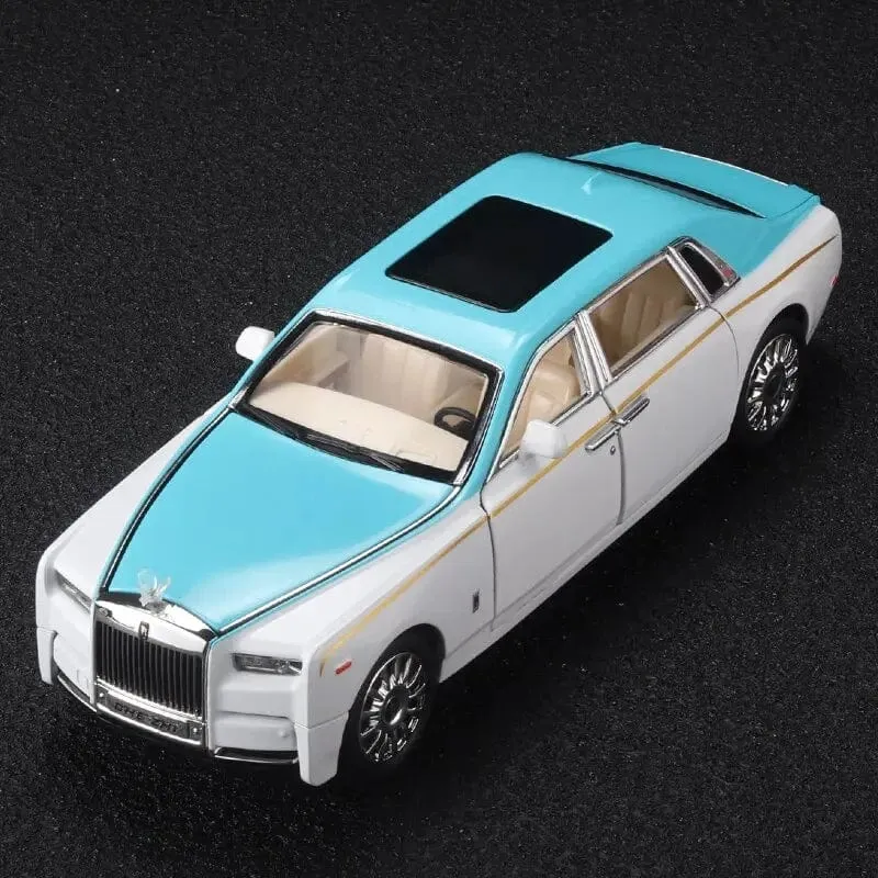 1:24 RR Phantom Modell Zinklegierung Pull Back Druckguss Spielzeugautos mit Ton und Licht für Kinder Jungen Mädchen Geschenk