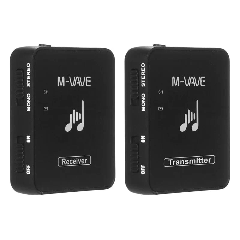 M-VAVE WP-10 2.4 GHz Drahtloses Kopfhörer-Monitor-Übertragungssystem Wiederaufladbarer Sender und Empfänger Stereo-Mono-Aufnahme