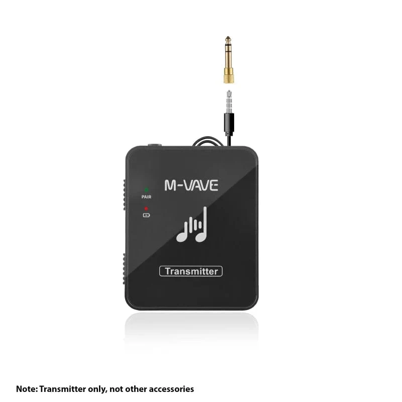 M-VAVE WP-10 2.4 GHz Drahtloses Kopfhörer-Monitor-Übertragungssystem Wiederaufladbarer Sender und Empfänger Stereo-Mono-Aufnahme
