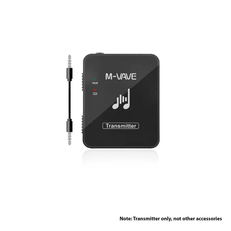 M-VAVE WP-10 2.4 GHz Drahtloses Kopfhörer-Monitor-Übertragungssystem Wiederaufladbarer Sender und Empfänger Stereo-Mono-Aufnahme