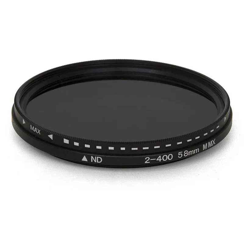 Variabler Fader ND-Filter, einstellbarer ND2 bis ND400 Neutraldichtefilter für Kamerazubehörobjektive, 11 x 11 x 2.5 cm, Polarisationsfilter