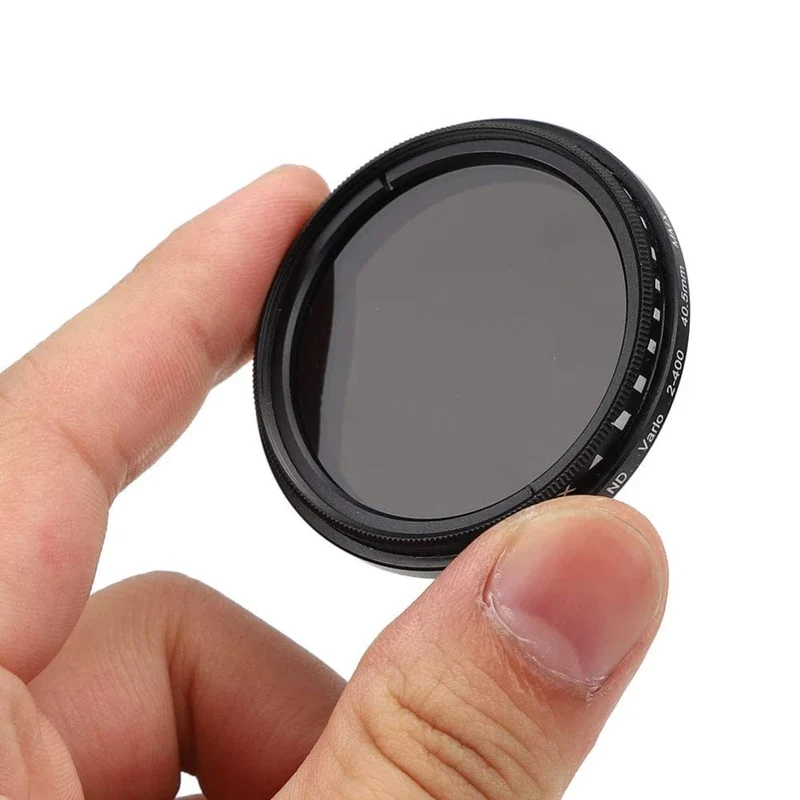 Variabler Fader ND-Filter, einstellbarer ND2 bis ND400 Neutraldichtefilter für Kamerazubehörobjektive, 11 x 11 x 2.5 cm, Polarisationsfilter