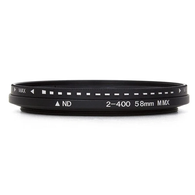 Variabler Fader ND-Filter, einstellbarer ND2 bis ND400 Neutraldichtefilter für Kamerazubehörobjektive, 11 x 11 x 2.5 cm, Polarisationsfilter