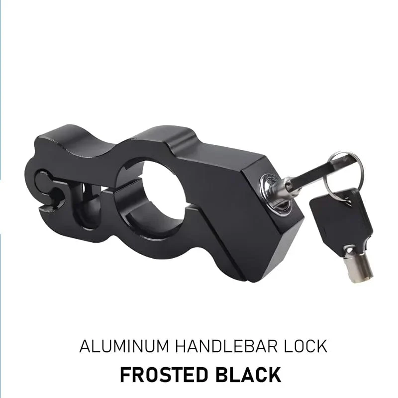 Diebstahlsicheres Lenker-Gasschloss, Aluminiumlegierung, für Elektroautos, Motorräder, Fahrräder, Flaschen, ATV-Autos, tragbares Lenker-Bremsschloss