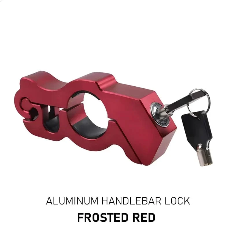Diebstahlsicheres Lenker-Gasschloss, Aluminiumlegierung, für Elektroautos, Motorräder, Fahrräder, Flaschen, ATV-Autos, tragbares Lenker-Bremsschloss