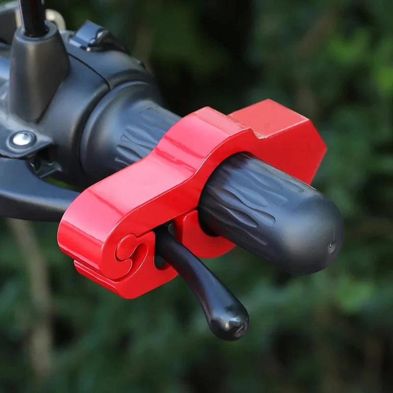 Diebstahlsicheres Lenker-Gasschloss, Aluminiumlegierung, für Elektroautos, Motorräder, Fahrräder, Flaschen, ATV-Autos, tragbares Lenker-Bremsschloss