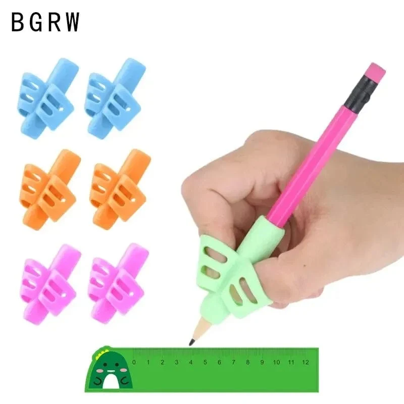 6 Teile/satz Bleistift Griffe Kinder Handschrift Haltung Korrektur Training Greifer Schreiben AIDS Stifte Halten für Kleinkind Kinder Geschenke