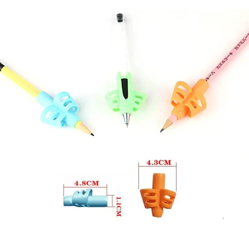 6 Teile/satz Bleistift Griffe Kinder Handschrift Haltung Korrektur Training Greifer Schreiben AIDS Stifte Halten für Kleinkind Kinder Geschenke
