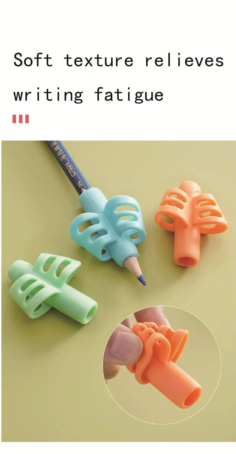 6 Teile/satz Bleistift Griffe Kinder Handschrift Haltung Korrektur Training Greifer Schreiben AIDS Stifte Halten für Kleinkind Kinder Geschenke