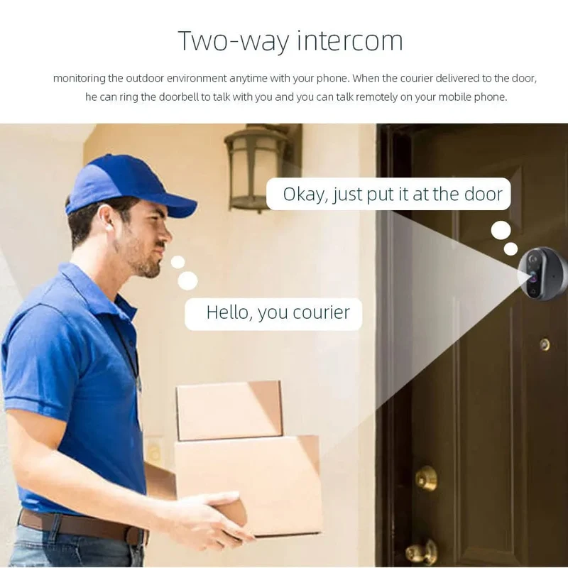 3MP Tuya Smart Leben APP Home Batterie WiFi Video Digital Tür Guckloch Viewer PIR IR Tür Glocke Magic Eye Kamera Alexa Google