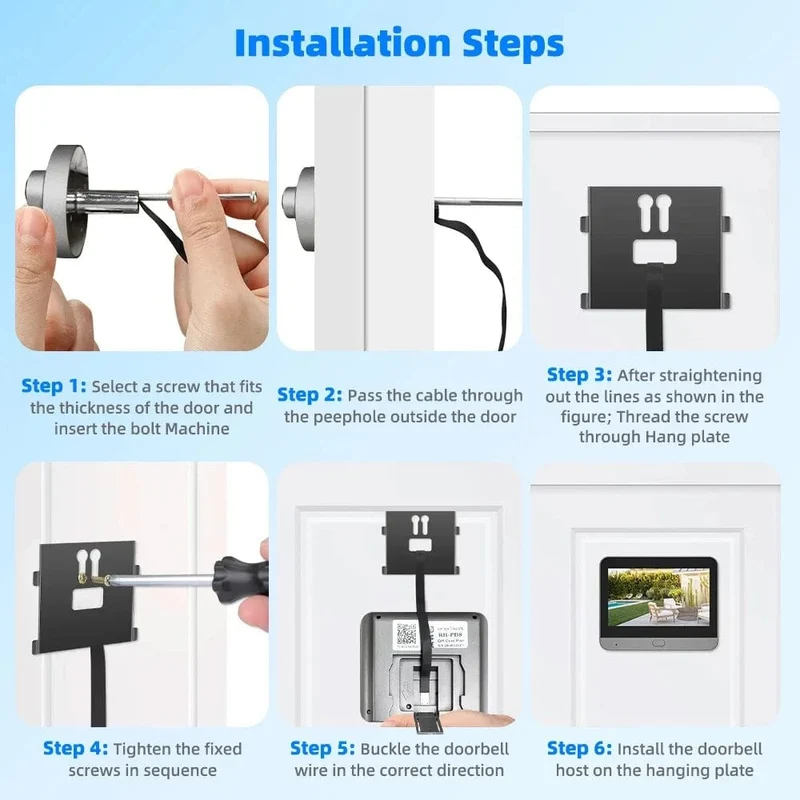 3MP Tuya Smart Leben APP Home Batterie WiFi Video Digital Tür Guckloch Viewer PIR IR Tür Glocke Magic Eye Kamera Alexa Google