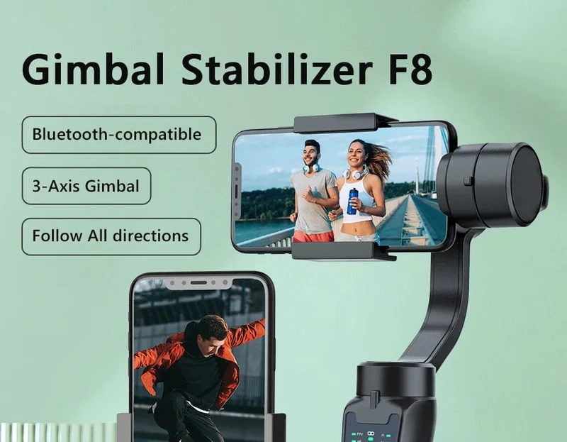 F8 Handheld 3-Achsen Gimbal Telefonhalter Anti Shake Video Record Stabilisator für Xiaomi iPhone Handy Smartphone