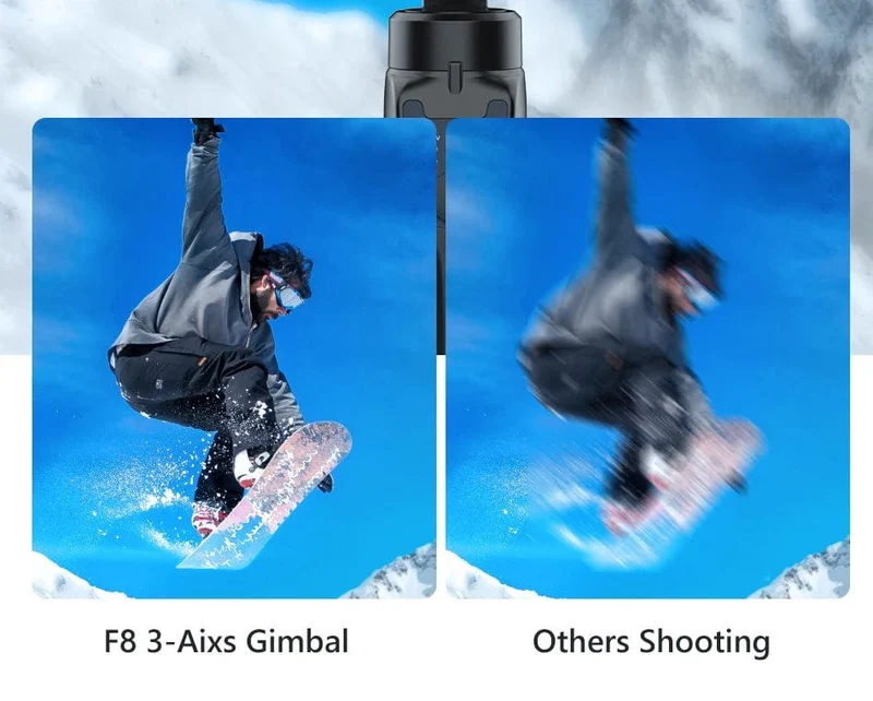 F8 Handheld 3-Achsen Gimbal Telefonhalter Anti Shake Video Record Stabilisator für Xiaomi iPhone Handy Smartphone
