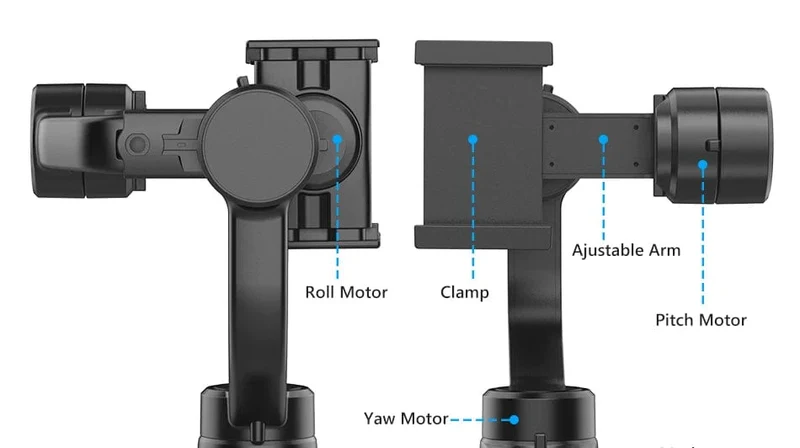F8 Handheld 3-Achsen Gimbal Telefonhalter Anti Shake Video Record Stabilisator für Xiaomi iPhone Handy Smartphone