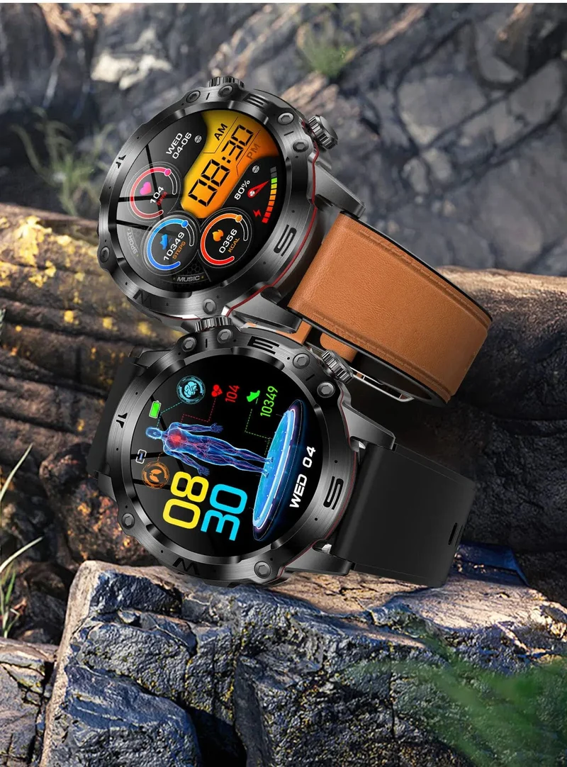 2024 AI Medizinische Diagnose Smart Watch Bluetooth Anruf Blutzucker Blutfett Harnsäure Monitor HRV EKG Smartwatch Für Männer Frauen