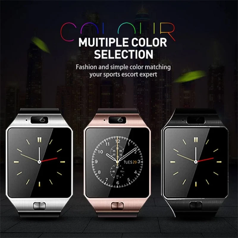 DZ09 Smart Watch Schlafmonitor 1.56" HD-Farbbildschirm Integrierte Sportmodi Smartwatch Fitness-Tracker