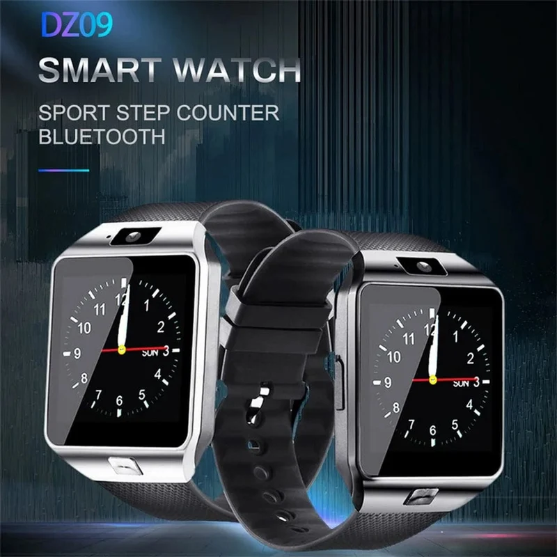 DZ09 Smart Watch Schlafmonitor 1.56" HD-Farbbildschirm Integrierte Sportmodi Smartwatch Fitness-Tracker