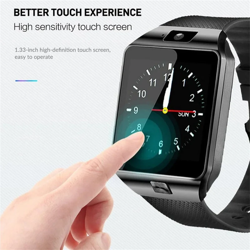 DZ09 Smart Watch Schlafmonitor 1.56" HD-Farbbildschirm Integrierte Sportmodi Smartwatch Fitness-Tracker