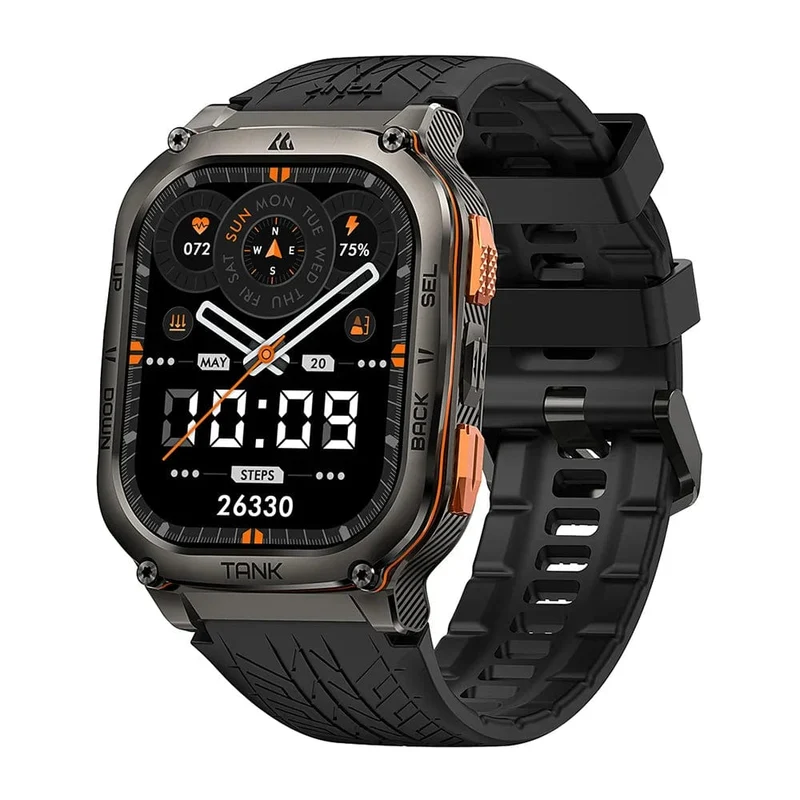 2024 Original KOSPET TANK M3 Ultra GPS Smart Uhren für Männer Frauen Smartwatch AOD Elektronische Militär Robuste Wasserdichte Uhr