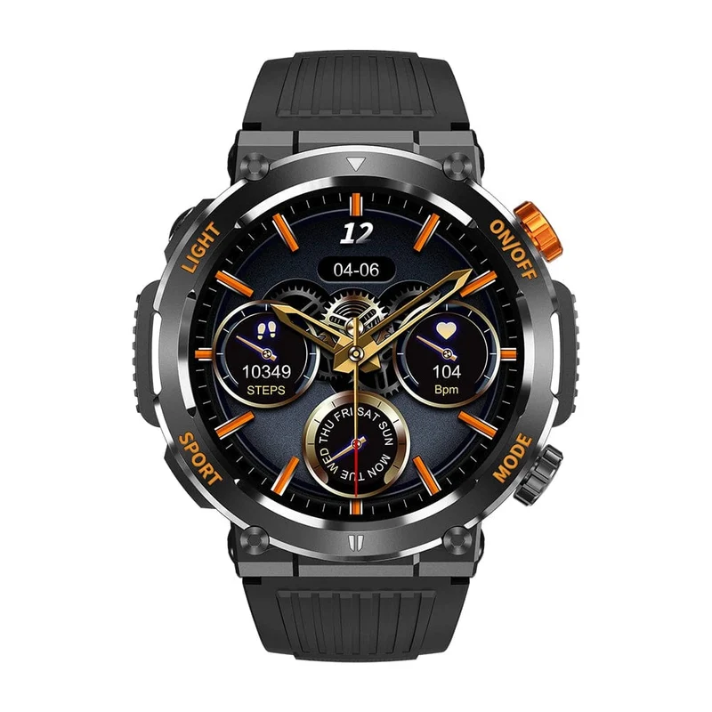 COLMI V68 1.46-Zoll-HD-Display-Smartwatch für Herren, 100 Sportmodi, Kompass, Taschenlampe, Militärqualität, robuste Smartwatch