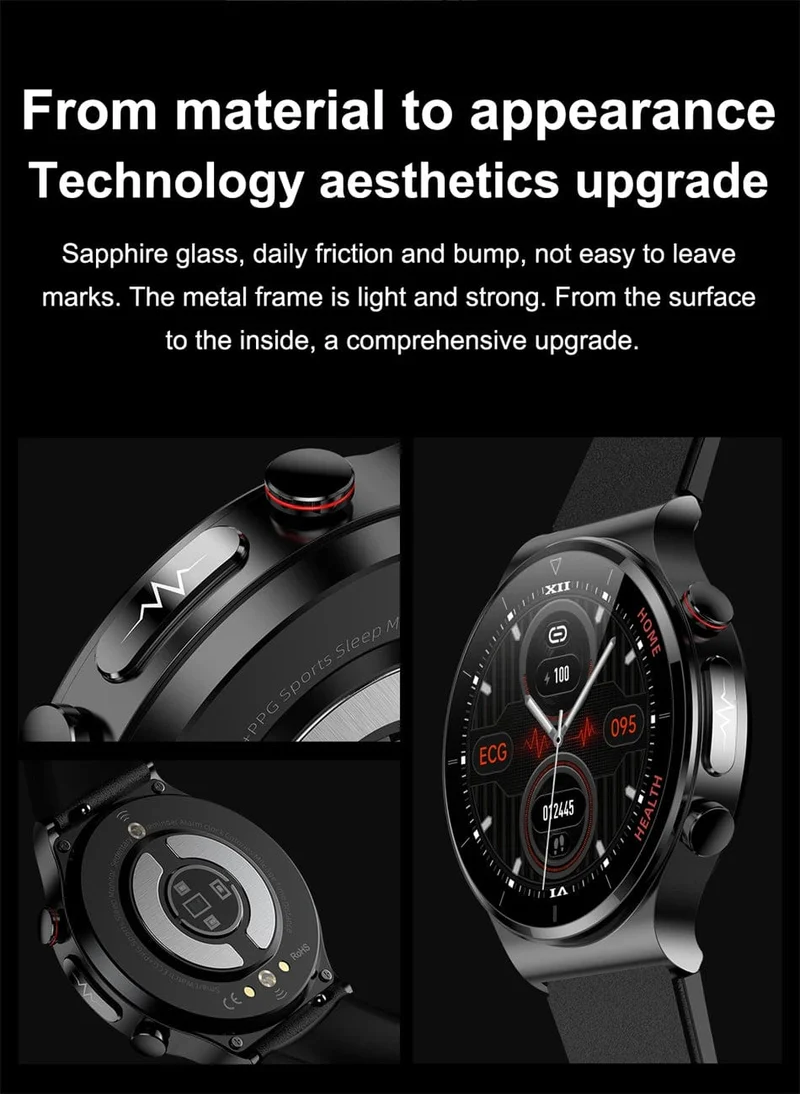 2024 Neue Laserbehandlung Drei hohe Smart Watch Männer EKG PPG Herzfrequenz Blutzucker Gesundheitstracker Smart Watches für Huawei IOS