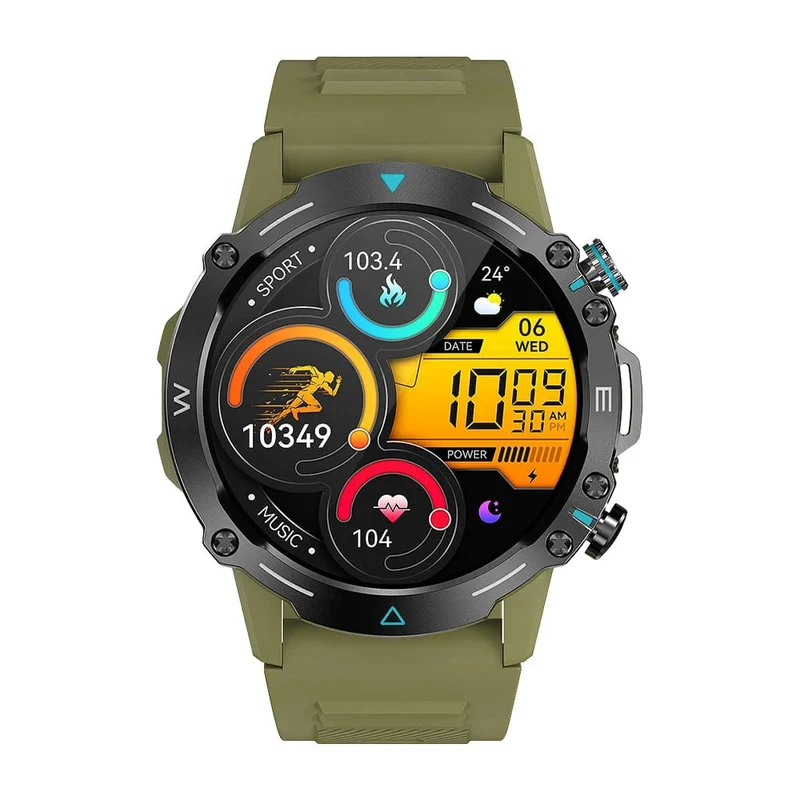 COLMI M42 Smartwatch 1.43-Zoll-AMOLED-Display 100 Sportmodi Sprachanrufe Smartwatch für Männer und Frauen Militärtaugliche Robustheitsuhr