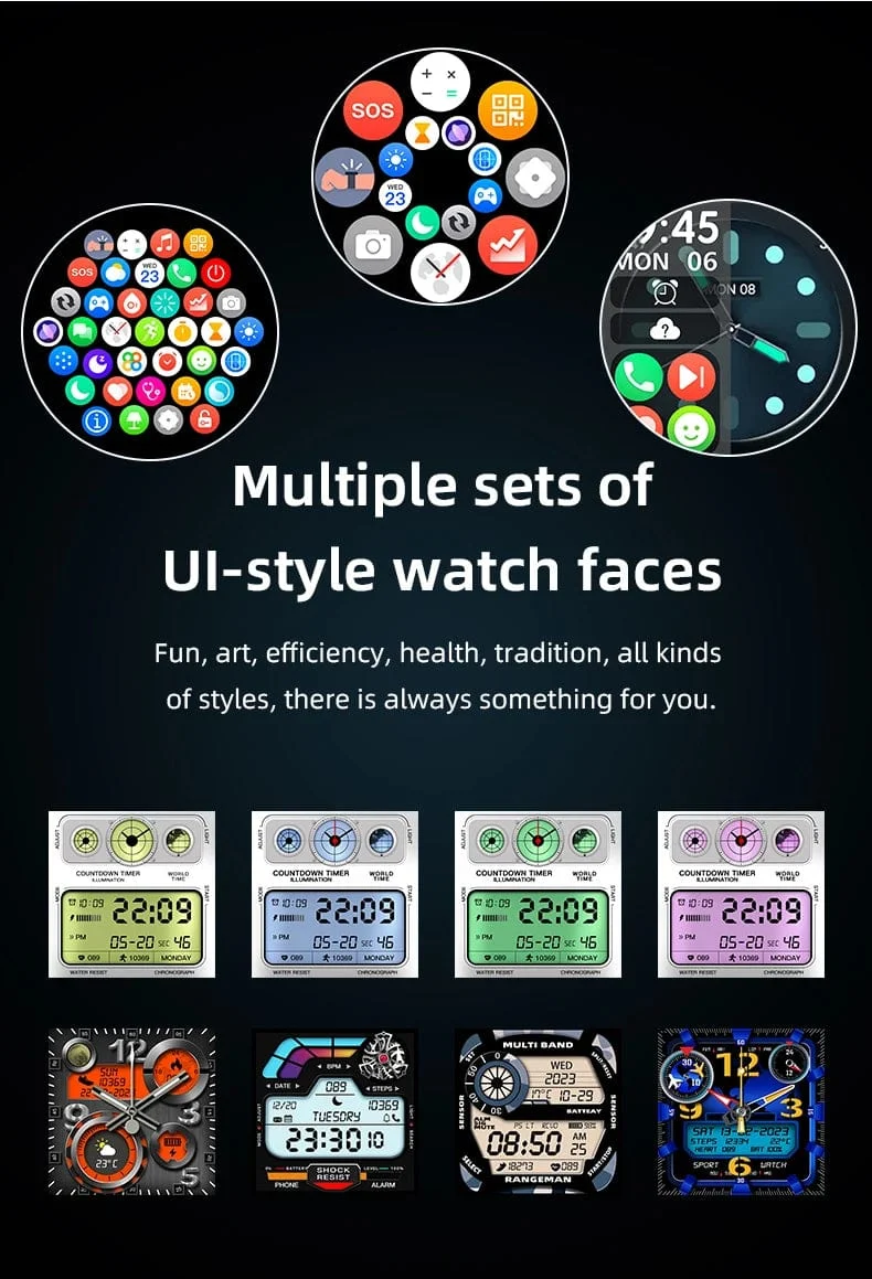 Smartwatch Smart Watch High-End Luxus Mann Uhr 2024 Aiweile AW38 Wasserdicht Huawei Xiaomi Fitness Original Bluetooth xiomi