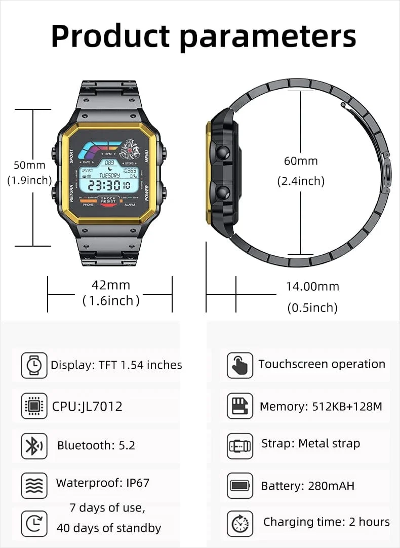 Smartwatch Smart Watch High-End Luxus Mann Uhr 2024 Aiweile AW38 Wasserdicht Huawei Xiaomi Fitness Original Bluetooth xiomi