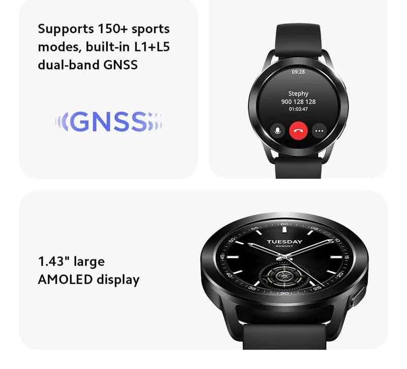 Weltpremiere Globale Version Xiaomi Watch S3 1.43” AMOLED Display Bluetooth®️ 5.2 AII -Neues MIUI Watch OS 14 Tage Akkulaufzeit