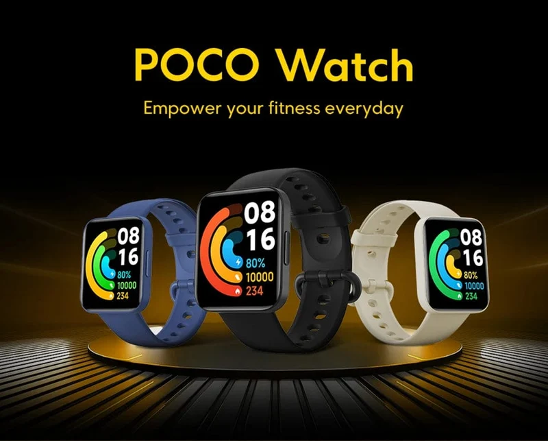 Globale Version POCO Watch 1.6-Zoll-AMOLED-Display 14 Tage Akku GPS Always-on-Zifferblatt Blutsauerstoff-Smartwatch