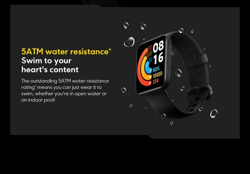 Globale Version POCO Watch 1.6-Zoll-AMOLED-Display 14 Tage Akku GPS Always-on-Zifferblatt Blutsauerstoff-Smartwatch