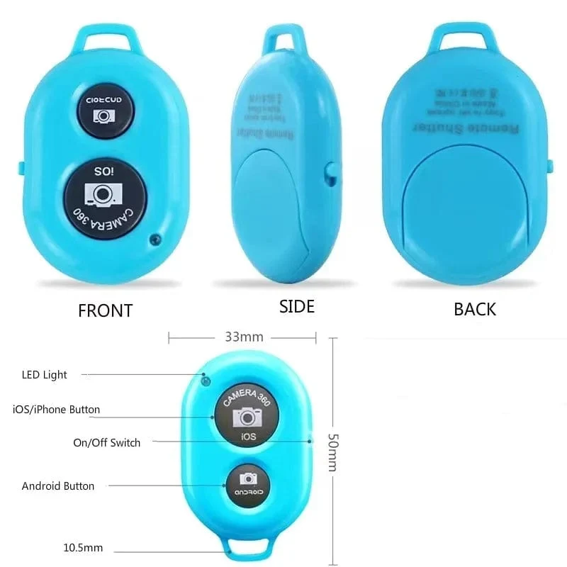 Mini Kamera Bluetooth-kompatibel Fernbedienung Foto Auslöser Telefon Selfie Für IOS/Android Smartphones