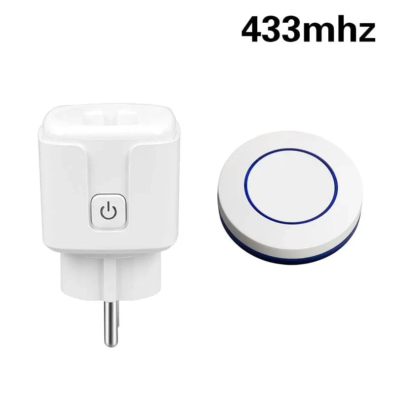 433 MHZ Rf Drahtlose Fernbedienung Smart Switch Steckdosen 220V 16A Einzel Stecker und Sender für Haushaltsgeräte Led