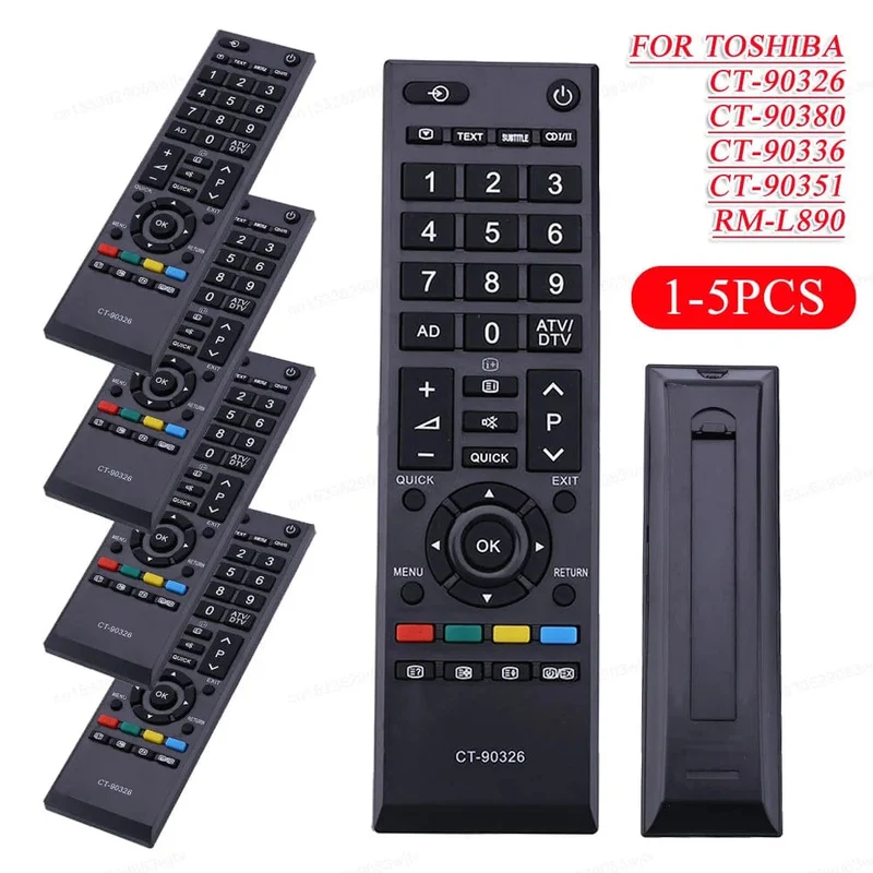 TV-Fernbedienung für Toshiba CT-90326 CT-90380 CT-90336 CT-90351 RM-L890 LCD-TV-Stick Ersatz 1PC 2PCS 3PCS 4PCS 5PCS