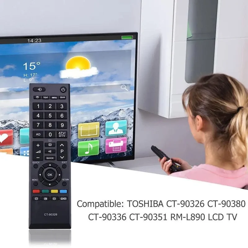 TV-Fernbedienung für Toshiba CT-90326 CT-90380 CT-90336 CT-90351 RM-L890 LCD-TV-Stick Ersatz 1PC 2PCS 3PCS 4PCS 5PCS