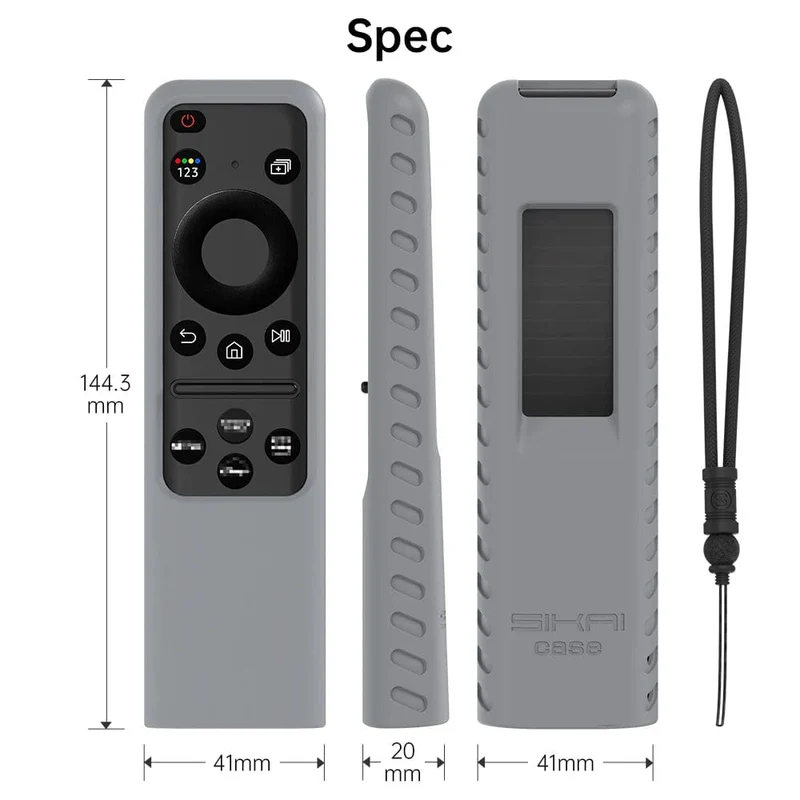 SIKAI Silikonhülle für Samsung BN59-01432A Original Voice Smart TV Fernbedienung Hülle für 2023 Solar Charging TM2360E TM2361E