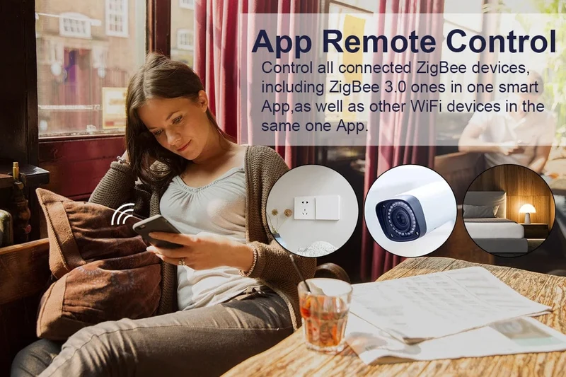 Tuya ZigBee Gateway Bridge, kabelgebundener/kabelloser Smart Hub, Smart Life App-Fernbedienung, kompatibel mit Alexa Google Home Assistant