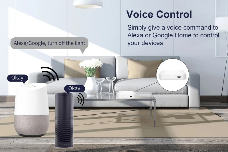 Tuya ZigBee Gateway Bridge, kabelgebundener/kabelloser Smart Hub, Smart Life App-Fernbedienung, kompatibel mit Alexa Google Home Assistant