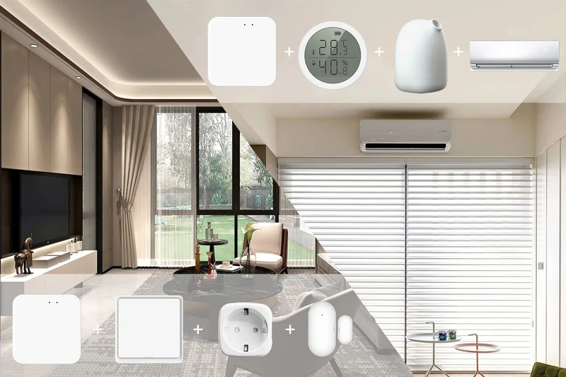 Tuya ZigBee Gateway Bridge, kabelgebundener/kabelloser Smart Hub, Smart Life App-Fernbedienung, kompatibel mit Alexa Google Home Assistant