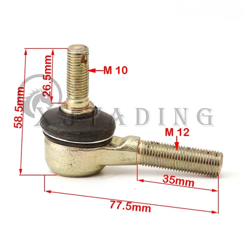 1 paar M10-M12 Spurstangenkopf Kits Für CF Moto 9030-101170 Achsschenkel cfmoto Spurstangenkopf Kugelgelenk kraft 1000 800 500 X6 ATV
